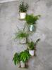 Glam Jungle 3 Metal Wall Planter Vertical Holder for 5 Pots Gold Cascading Plant Shelf