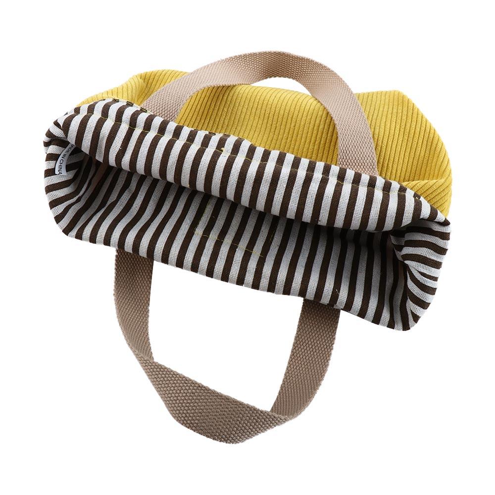 Canvas Thermal Corduroy Food Storage Bags Small Handbag Lunch Box Drawstring Picnic Tote Lunch Bag