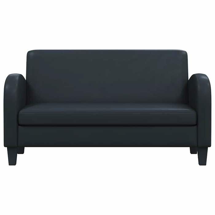 VidaXL Canapé à 2 places Cuir synthétique Noir