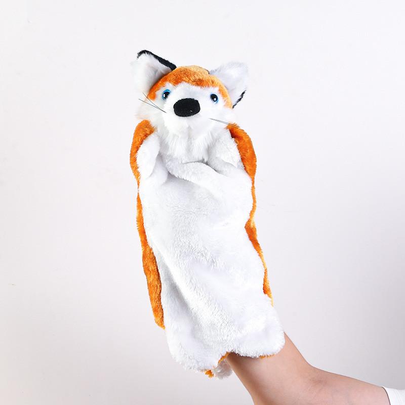 Fox Wolf Rabbit Plush Animal Hand Puppet Toy For Kids With Interactive Features