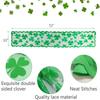 St. Patrick's Day Table Runner Tablecloth Irish Clover Embroidered Tablecloth Topper Dresser Scarf