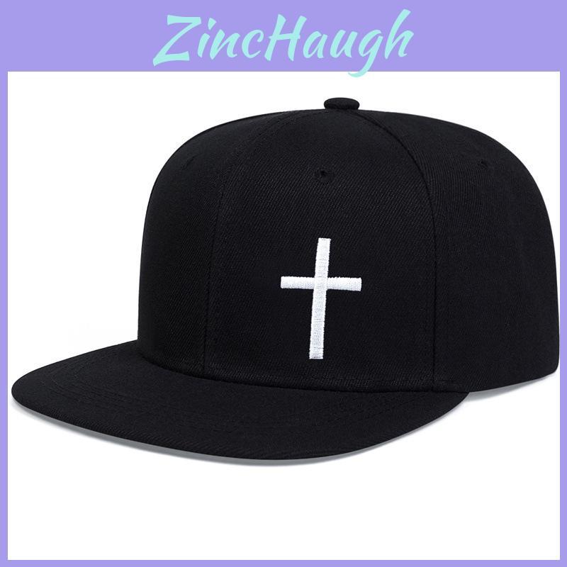 Hip Hop Cap With Cross Embroidery And Adjustable Fit For Street Style