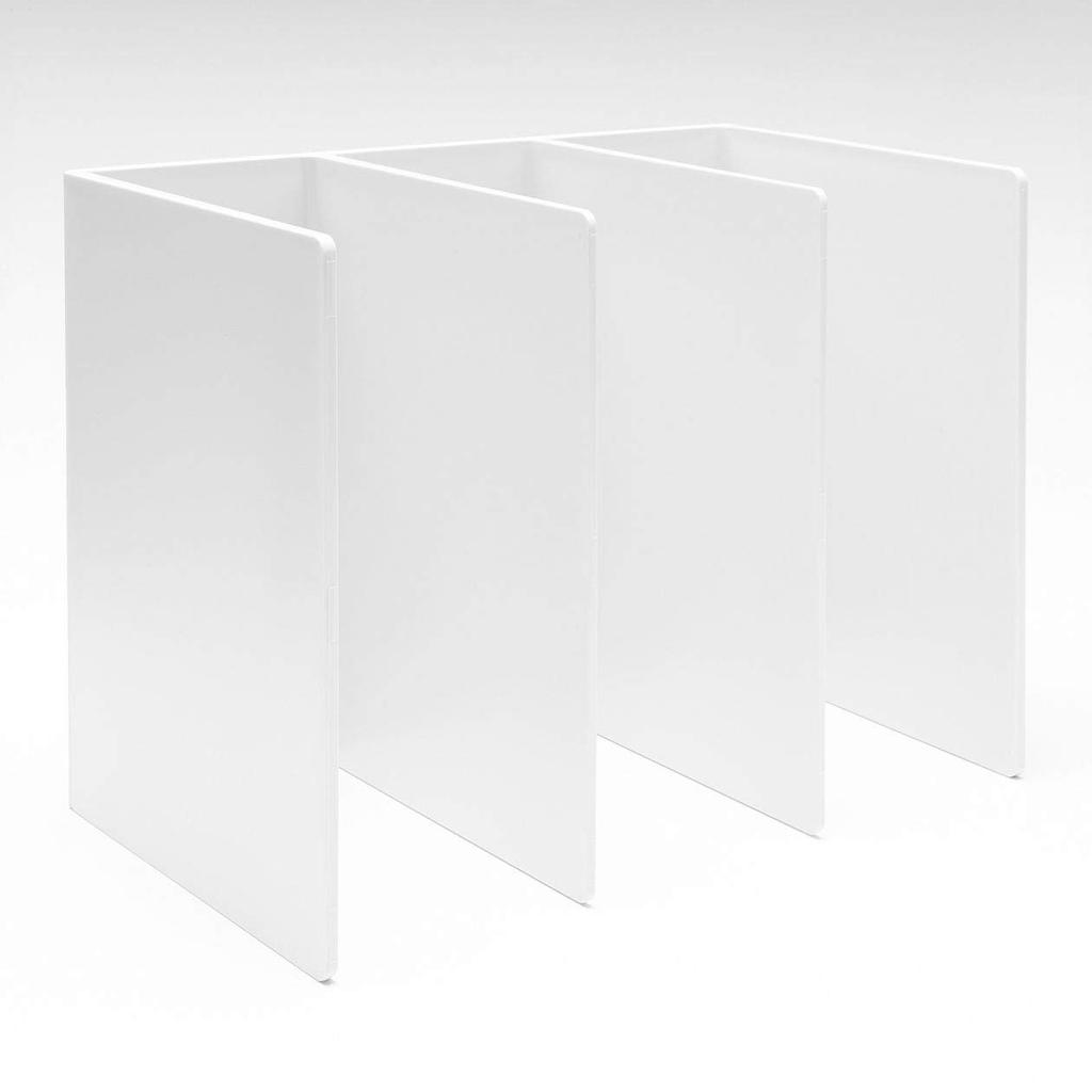 MUJI Styrofoam Divider White 3 270 X 210 X 02856410 Stand, Gray, Dividers, Large, Approx. 160mm,
