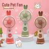 2026 USB Rechargeable Mini Handheld Fan with Silent Operation & Mobile Phone Holder, Custom Logo