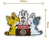 Make Merry Illustrator Tobiji Car Magnet Sign Cat Fish Recording