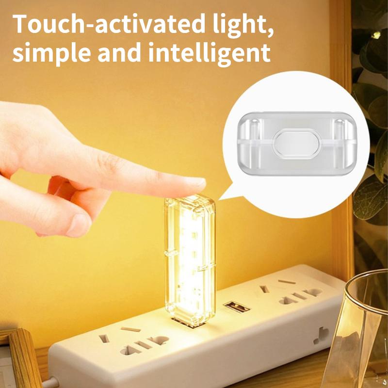 Touch Switch Night Light, Usb Night Light, Usb Lamp, Touch Intelligent Stepless Dimming Night Light, Mini Night Light
