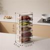 Space Efficient Spice Organiser Leakproof Stackable Container Transparent Kitchen Storage Box For Herbs Seasonings Salt