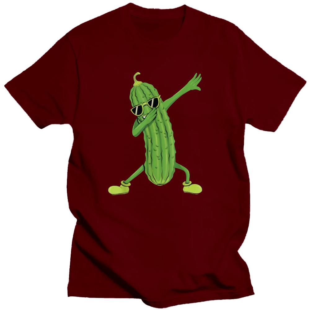 Dabbing Pickle Dancing Cucumber Lover Funny Shirt Gifts T-Shirt Breathable Camisetas Nostalgia Retro Street Fashion