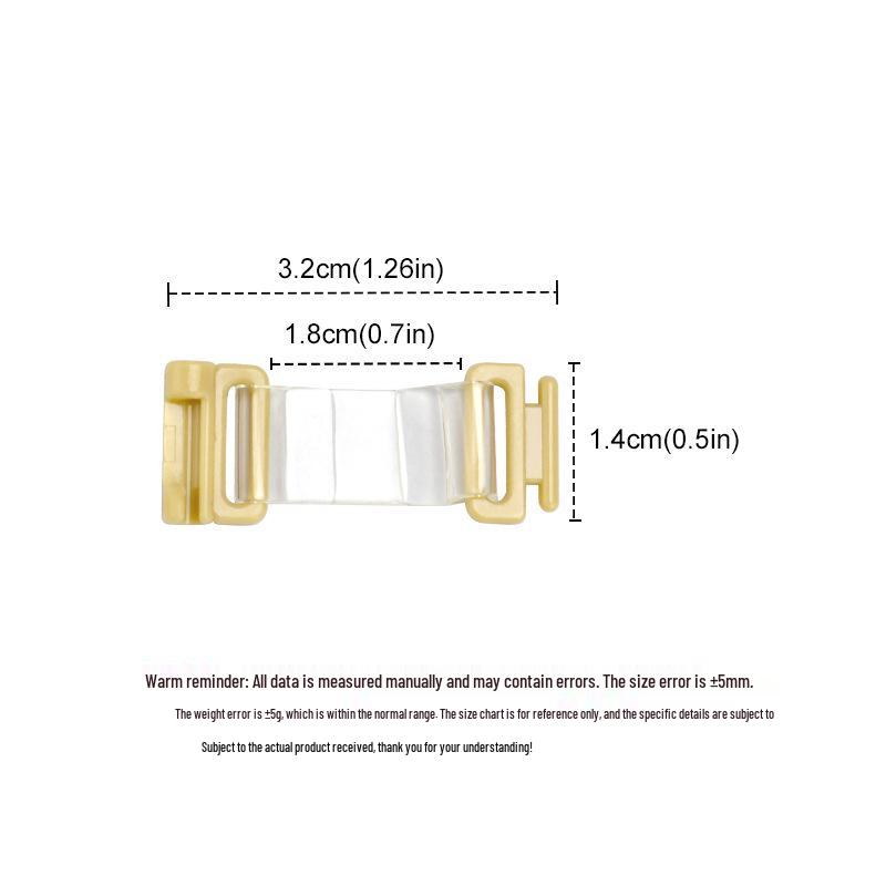 

Invisible Deep V Bra Extender with Anti-Exposure Buckle and Lingerie Padding for Wedding Dresses One Size