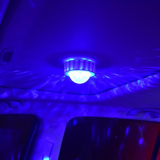 Einstellbare Auto-Diskokugel, superhell, wiederaufladbar über USB, Mini-Größe, tragbar, mit Soundaktivierung, mehrfarbiges Auto-Diskolicht