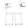 2 Pieces Brass Guitar Pickup Frame Humbucker Rings Pickups Cover Part