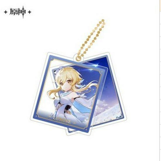 In Stock: Genshin Impact Character Badges & Keychains - Furina & Kazuha Series