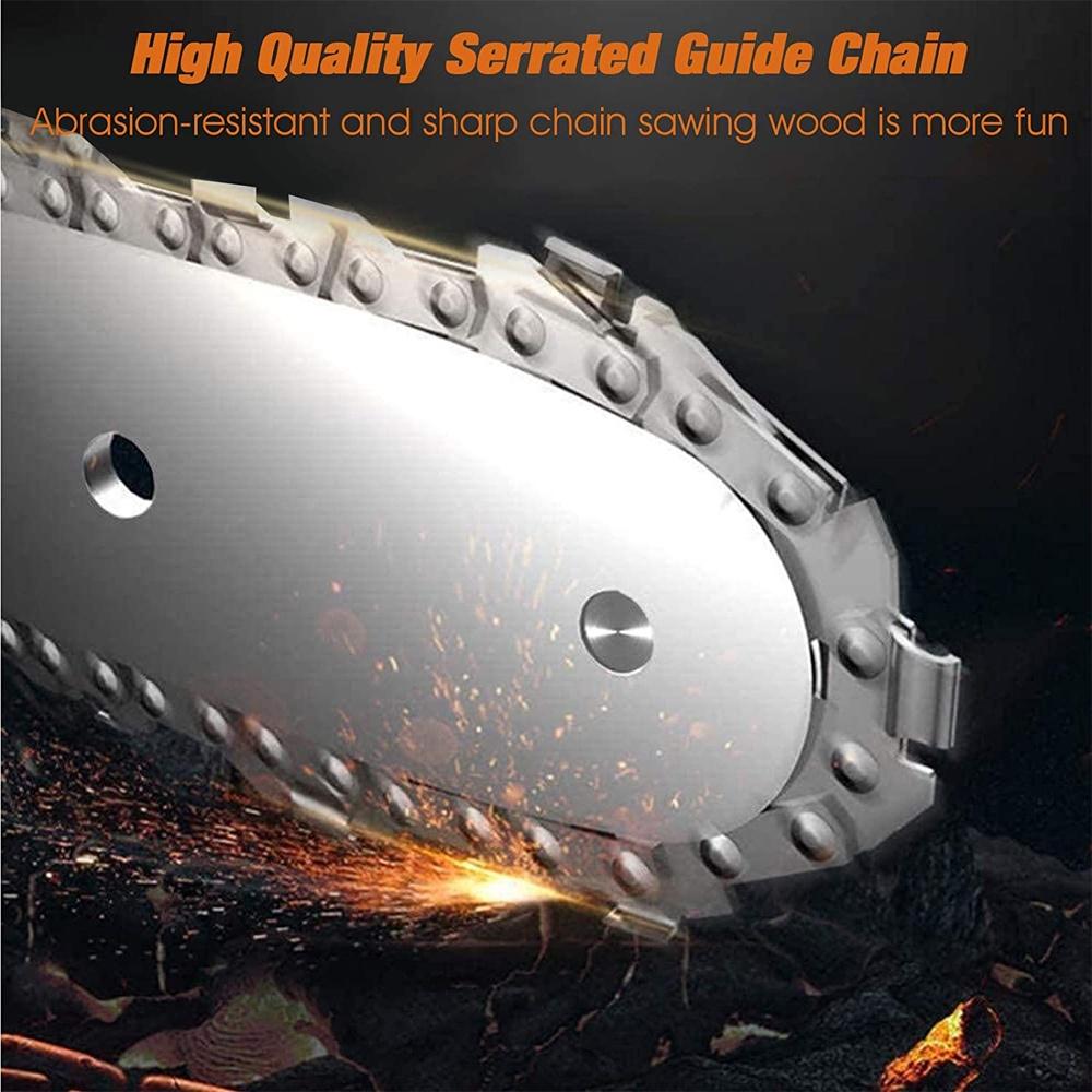 1200W 6 Inch Electric Chain Saw With 2 Battery Pruning ChainSaw Cordless Garden Logging Saw Woodworking Cutter Power Tool