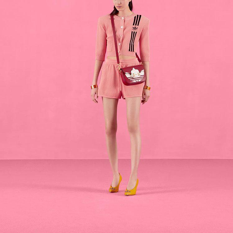 Gucci X Adidas Cropped Cardigan Pink 693785-XKCDQ-5951