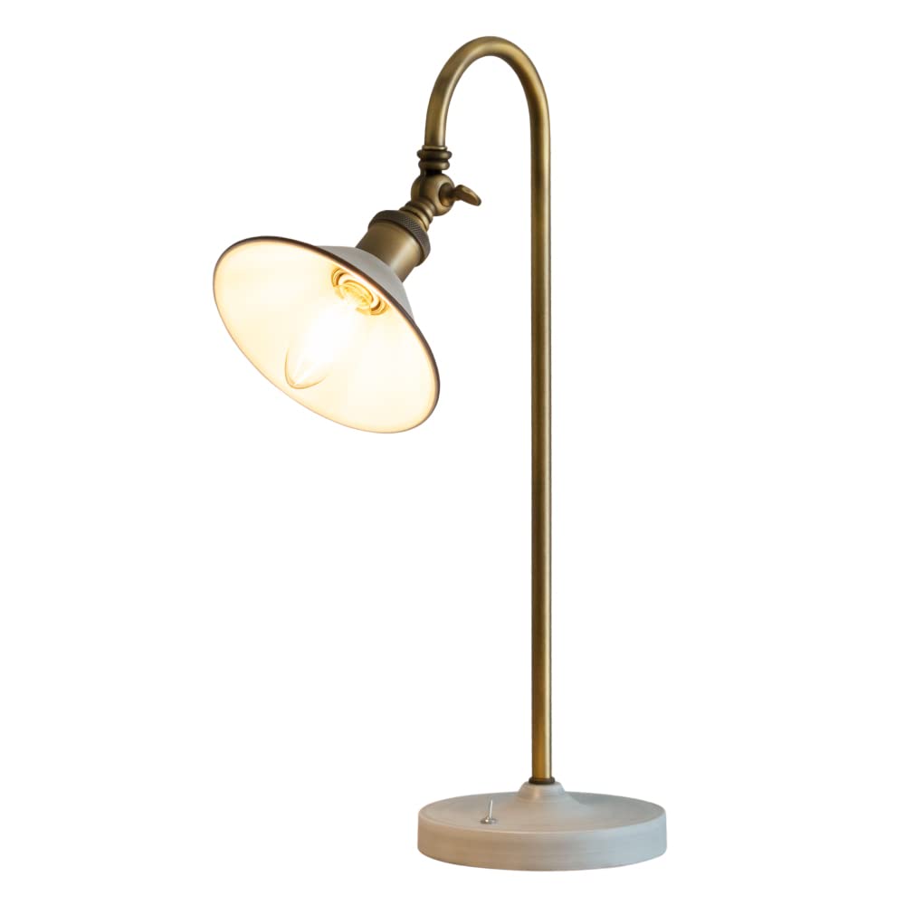

Ampoule Padista Table Lamp, Single Light, E17, Tabletop, Antique, Nordic, Shabby Chic, Ambient Lighting, Bulb Sold Separately, Gray, White, Gold