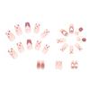 Gentle Blush Gradual Change Manicure Pink Girl Sweetheart Wearing Nail Three-Dimensional Bow Love Manicure Piece