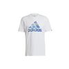 Adidas T Shirts Men's White Crew Neck Moderate Straight Fit GL2398