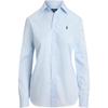 Polo Long Sleeve Shirt With Logo Women Shirts Blue WMPOSHTNDO20936-400