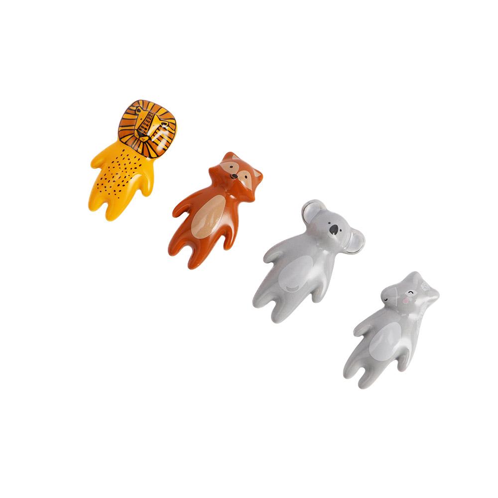 Cartoon Wall Hooks Children's Room Panda Door Knobs Drawer Pulls Cabinet Handles Furniture Hardware