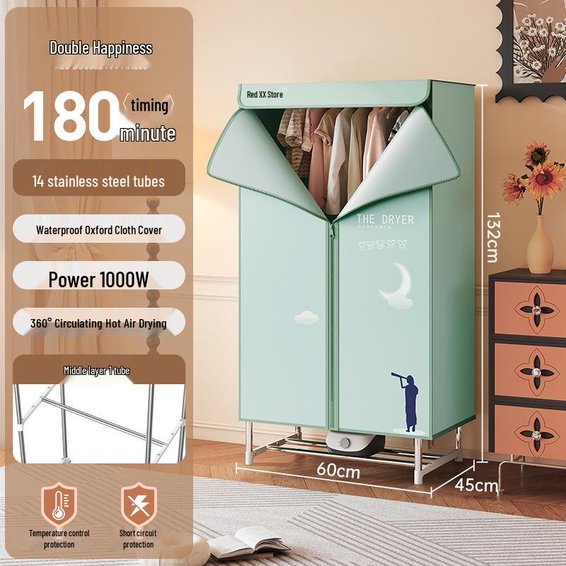 Red Double Happiness Quick Foldable Clothes Dryer