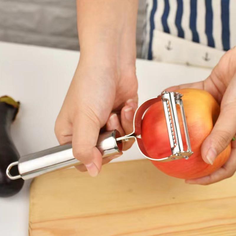 Kitchen Vegetable Peeler Stainless Steel Melon Planer Double-Head Peeler Household Multiple-Function Fruit And Vegetable Peeler7