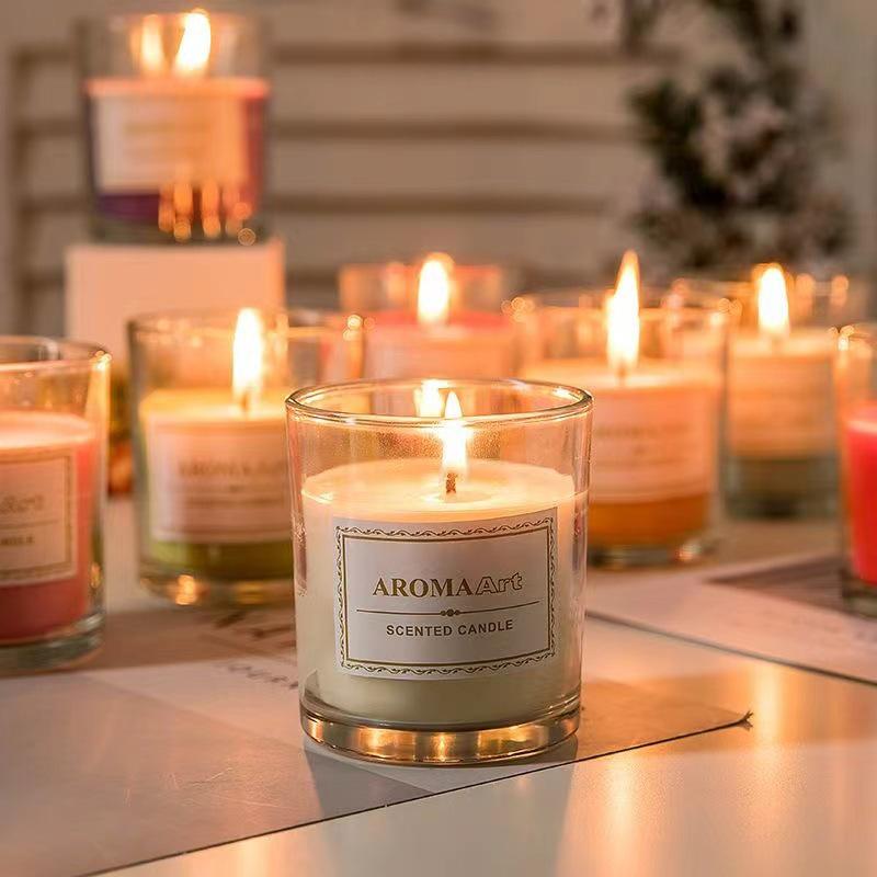 Thickened Transparent Glass Candle Holder for DIY Aromatherapy Candles