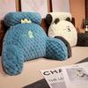 Cartoon Turtle Velvet Lumbar Support Cushion - Soft, Removable, Washable Seat & Sofa Backrest for Bedroom