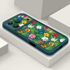 Floral Pattern Case For iPhone 17 Pro Max Shockproof Soft Silicone Bumper Cover For iPhone 16 15 Pro Max 14 13 11 16E 17E