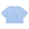 MLB Letter Logo Cropped T-Shirt Women tops Dodger-Blue 31TSW3131-07S