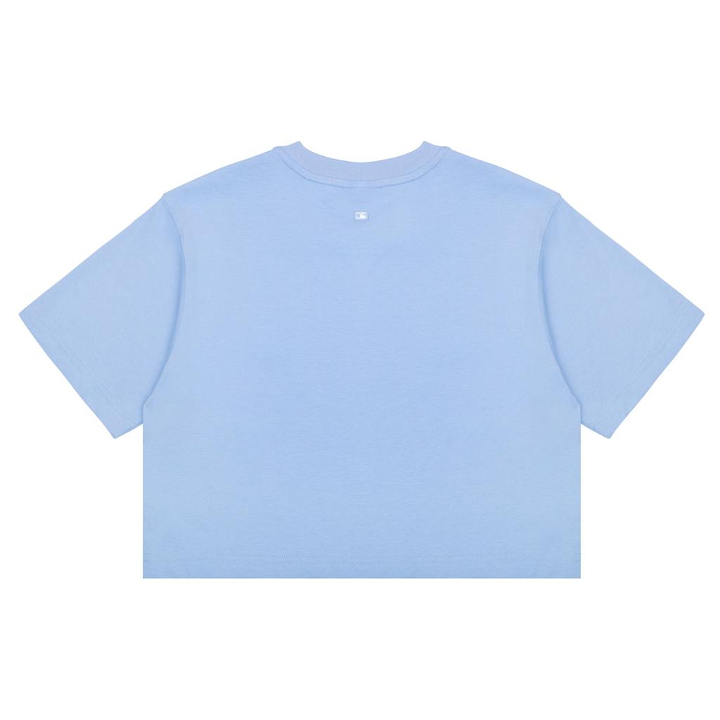 MLB Letter Logo Cropped T-Shirt Women tops Dodger-Blue 31TSW3131-07S