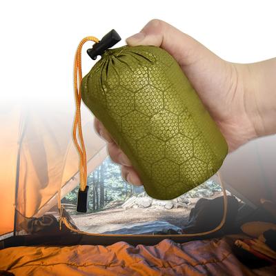 Camping-Schlafsack-Aufbewahrungstasche Wasserdichter Packsack Outdoor Kordelzug Organizer Beutel mit Pfeife/Schwanzclip