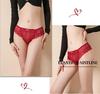 Uliteen Sexy Lace Size Small Women's T-Back Panties, Underwear, Cute, Butt-Shaping, All-Lace Low-Rise Panties, Red,