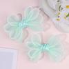 2Pcs New Flower Petal Bow Hair Clips Sweet Pearl Mesh Hairpins Princess Barrette For Girls Children Headwear Hair Accessories
