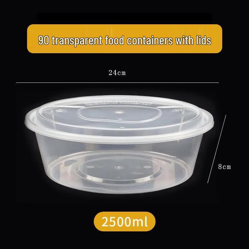 HANDUNYOU Disposable Round Food Containers