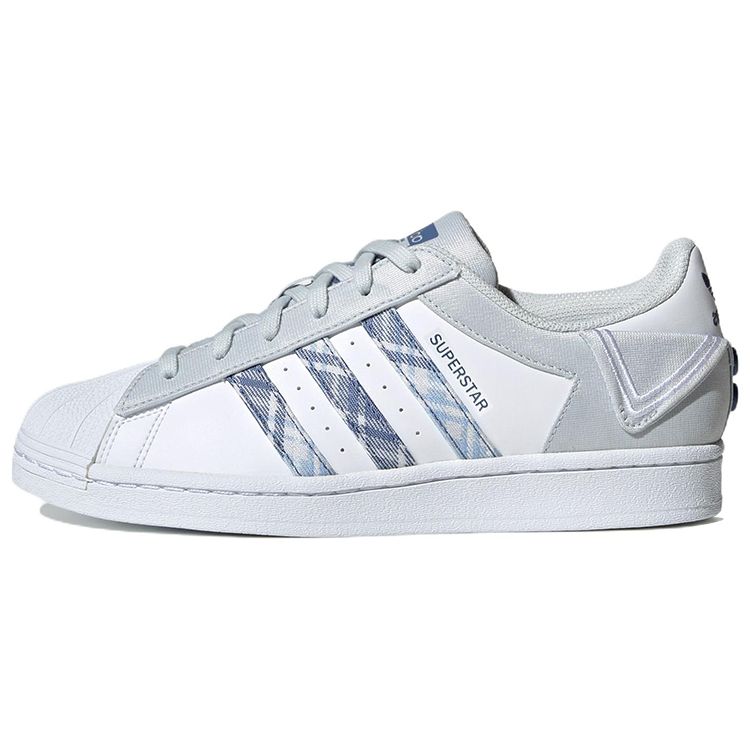 Adidas Originals Superstar Low Top Sneakers Women Sneakers White Denim-Blue IG3005