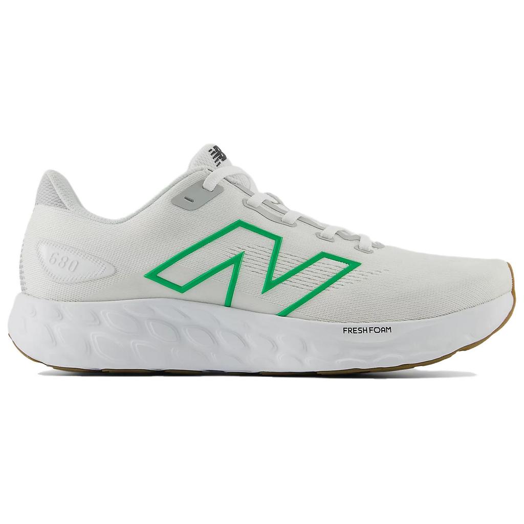 New Balance Fresh Foam 680v8 Weiß Kellygrün Herren Sneaker Brighton-Grau M680CW8