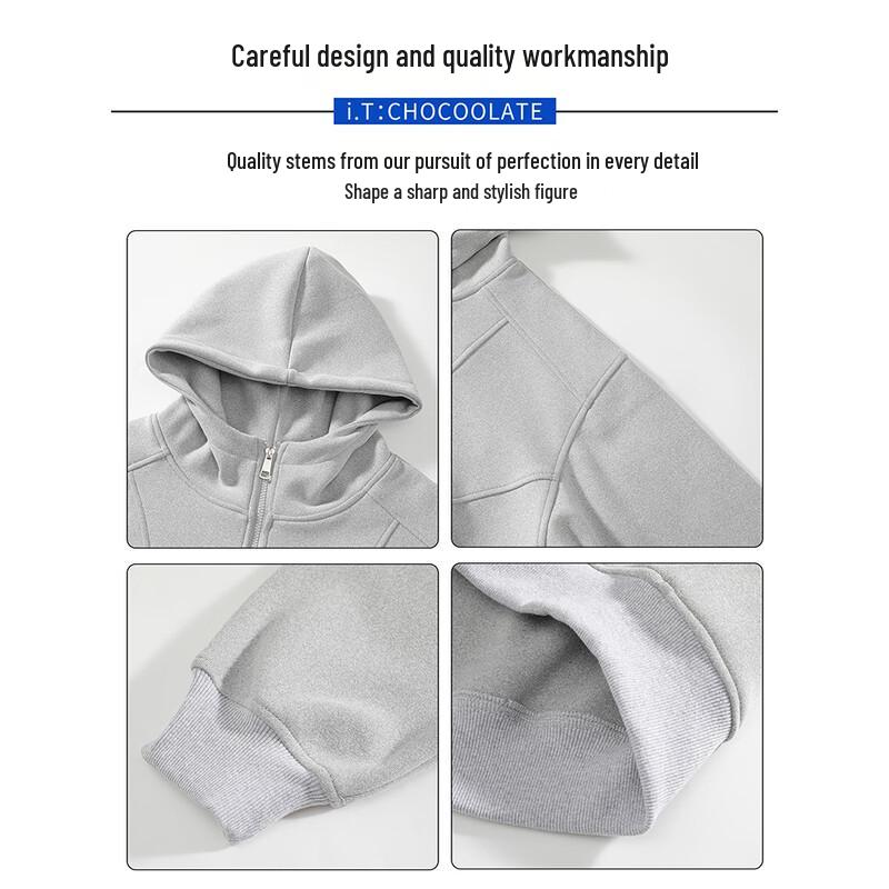 :CHOCOOLATEit Men's Casual Hooded Cardigan Sweatshirt