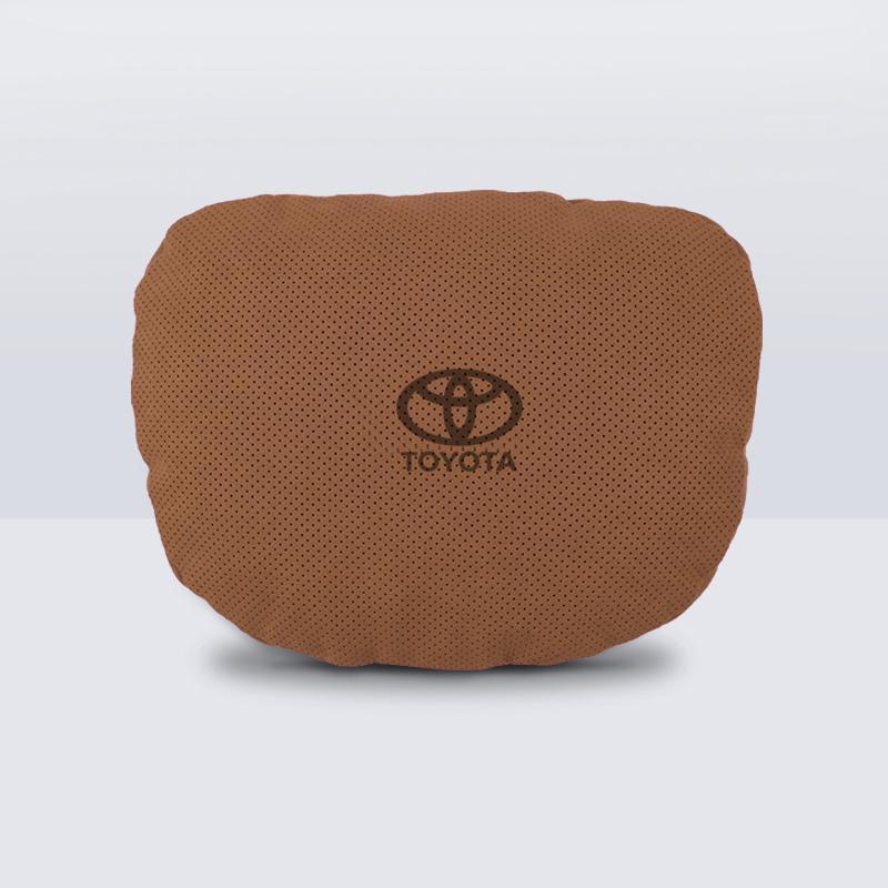 Suede Lumbar Support Cushion for Toyota Headrest - Camry, Highlander, Avalon, RAV4, Wildlander