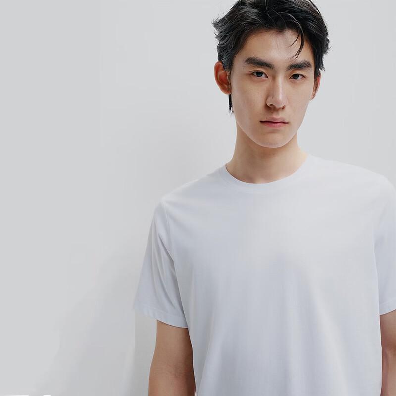PEACEBIRD Men's Quick-Dry Solid Color Short Sleeve T-Shirt