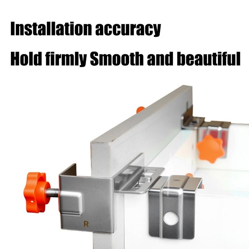 Rustproof Drawer Panel Clamps Tall Cabinet Stabilizers Brackets Drawer Panel Installation Fixing Hardware