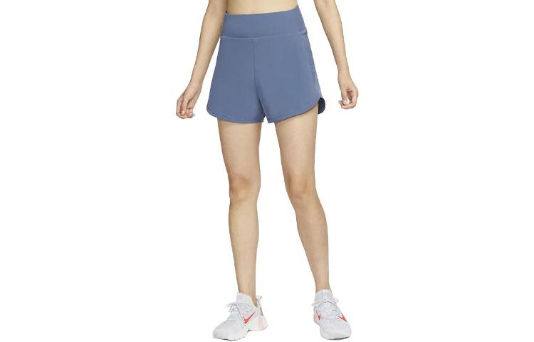 Nike Sports Shorts Women s Fen Blue Moderate Flared Pants DX6019-491 L