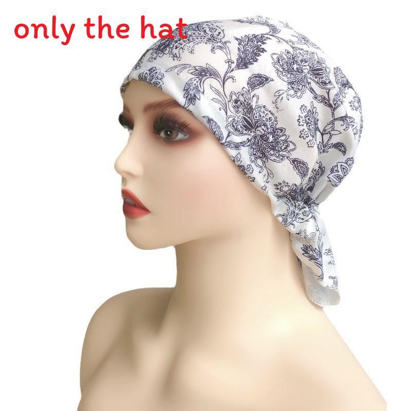 Short Damen Asian Ethnic Hat With Floral Cotton Material For All Seasons