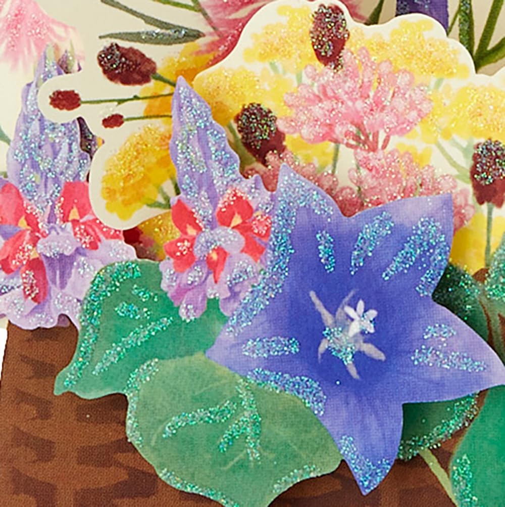 Sanrio Autumn Flower Basket Greeting Card JAU 844365 10-4