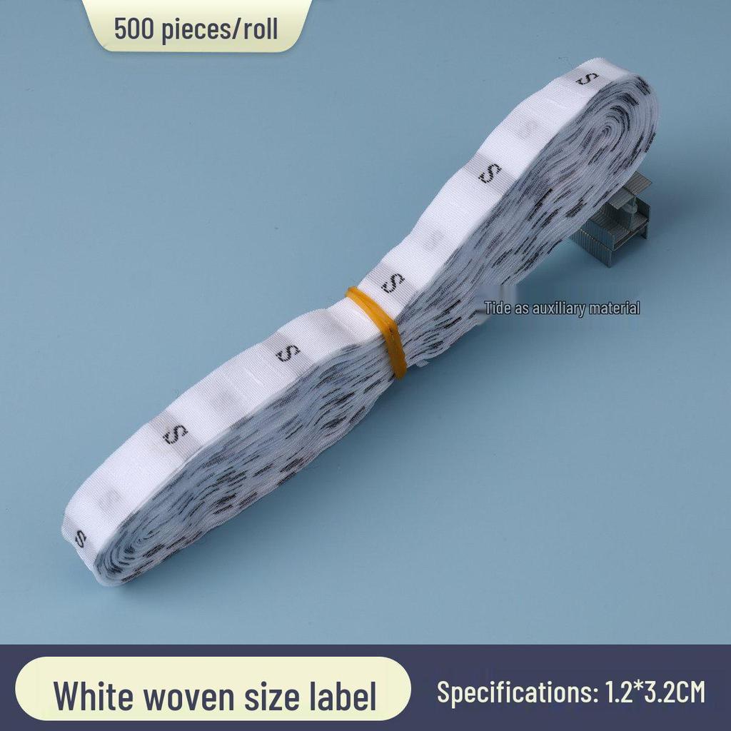 Universal Size Clothing with Labels: Size, Number, Digit, Fabric, Woven, and Roll Packaging