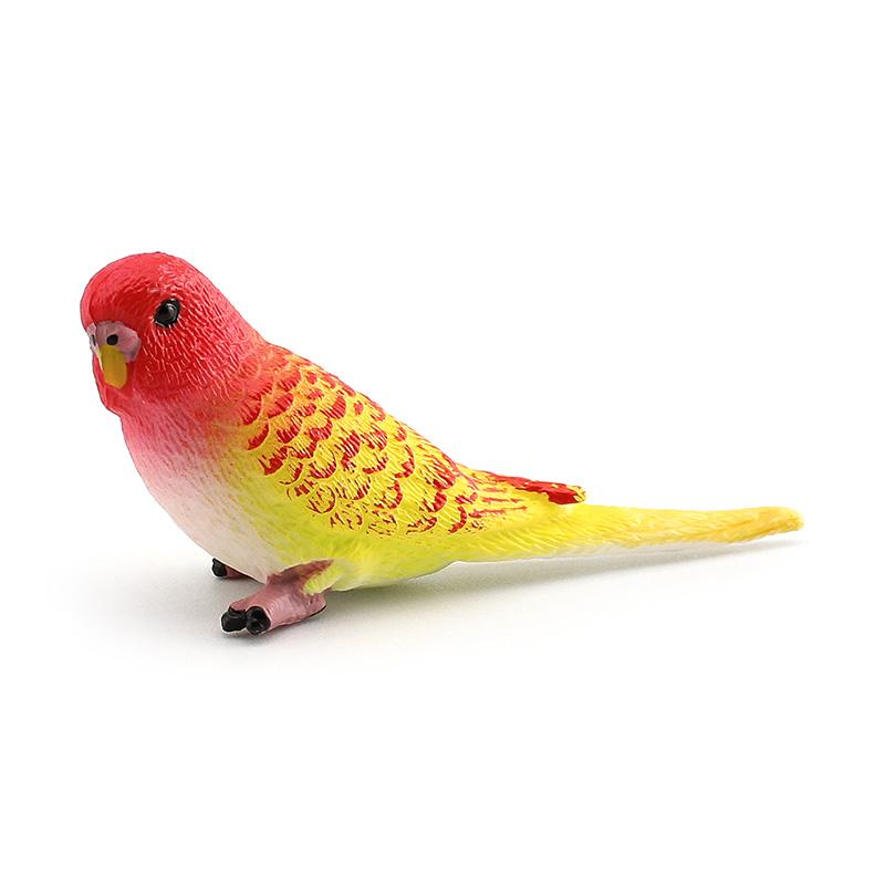 

2 шт. Имитация миниатюрной птицы, попугая, фигурка, модель, украшение для сада, игрушка