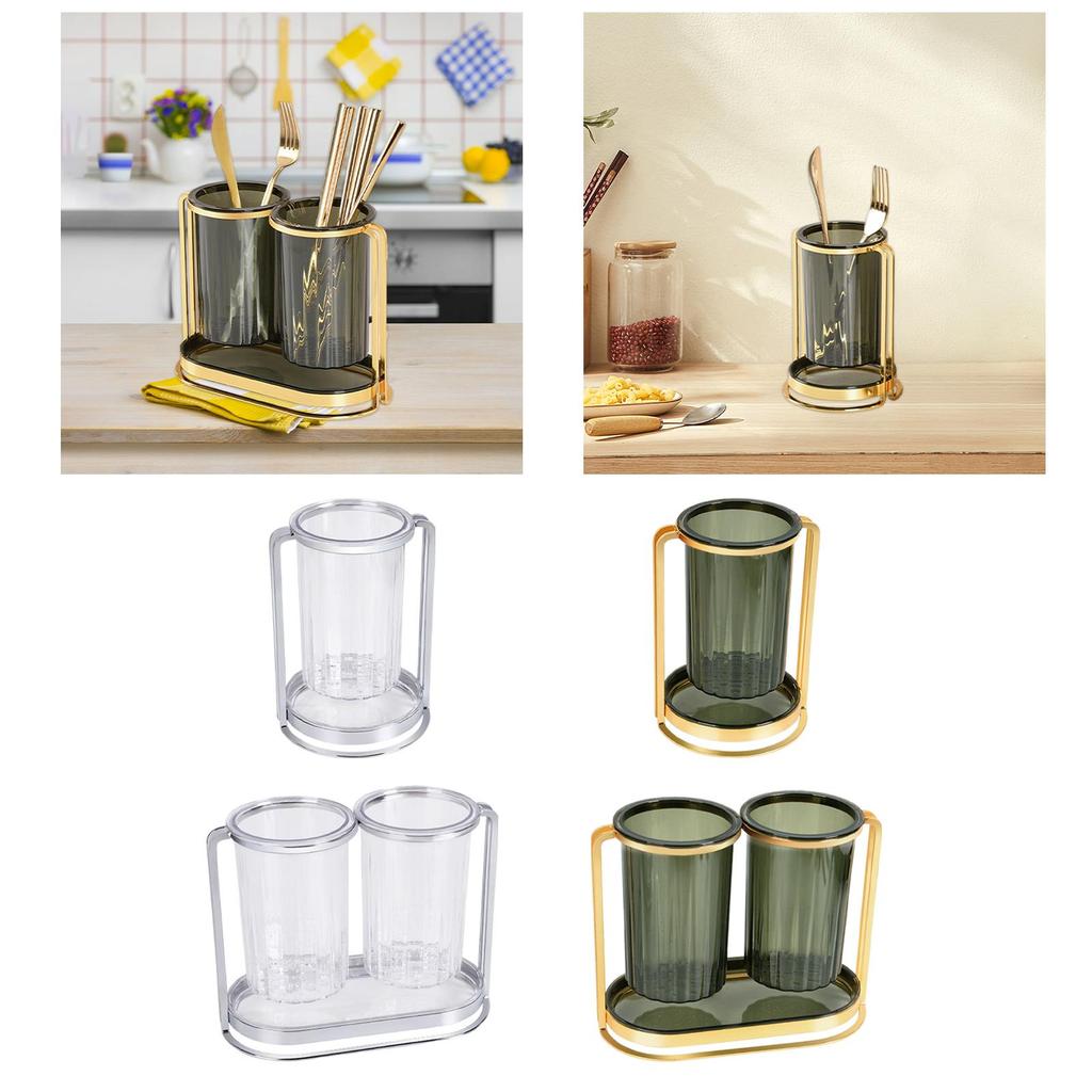 Chopsticks Holder Drying Rack Tableware Stand Spoon Fork Cutlery Organizer Countertop
