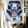 Collingwood Wall Tapestry Aesthetic Wall Hanging Printed Fabric Blanket Decorative Tapestries for Bedroom Living Room Home Decor