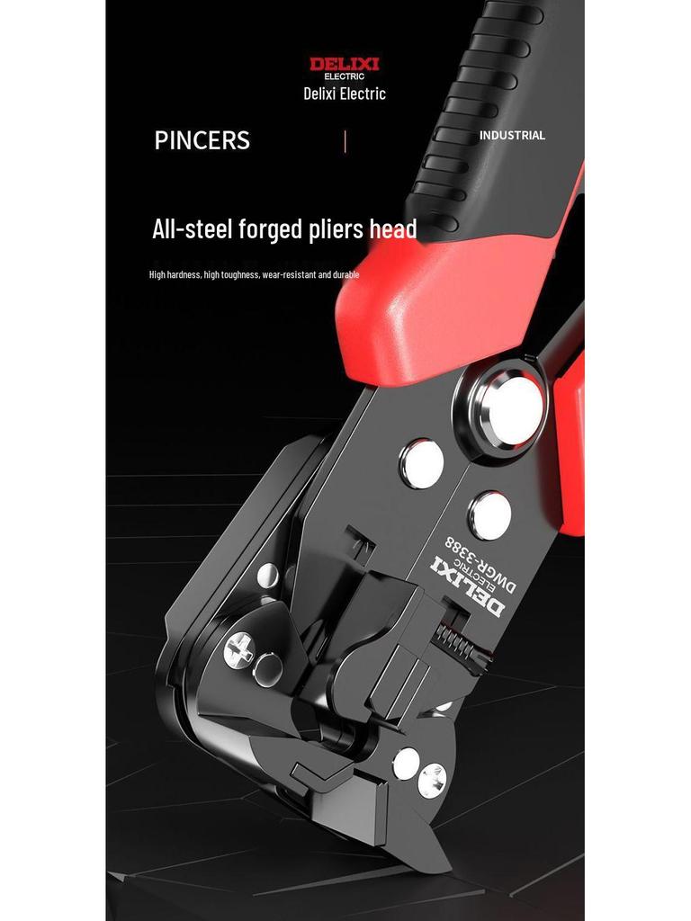 Electrician's Universal Automatic Wire Stripping and Crimping Tool