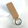 Simple PU Leather Keychain Soft Touch Solid Color Mini Key Holder Fashion Bag Pendant Decor for Daily Use