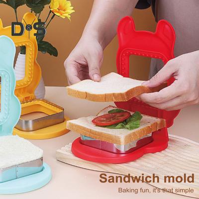 Sandwich Cutter And Sealer Bread Mold for Kids Lunch Square Sandwich Maker Cartoon Easy To Use Bento Box Accessories